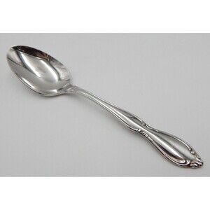 Oneida Strathmore Stainless Teaspoon Dessert Spoon Deluxe Glossy Flatware Set/2